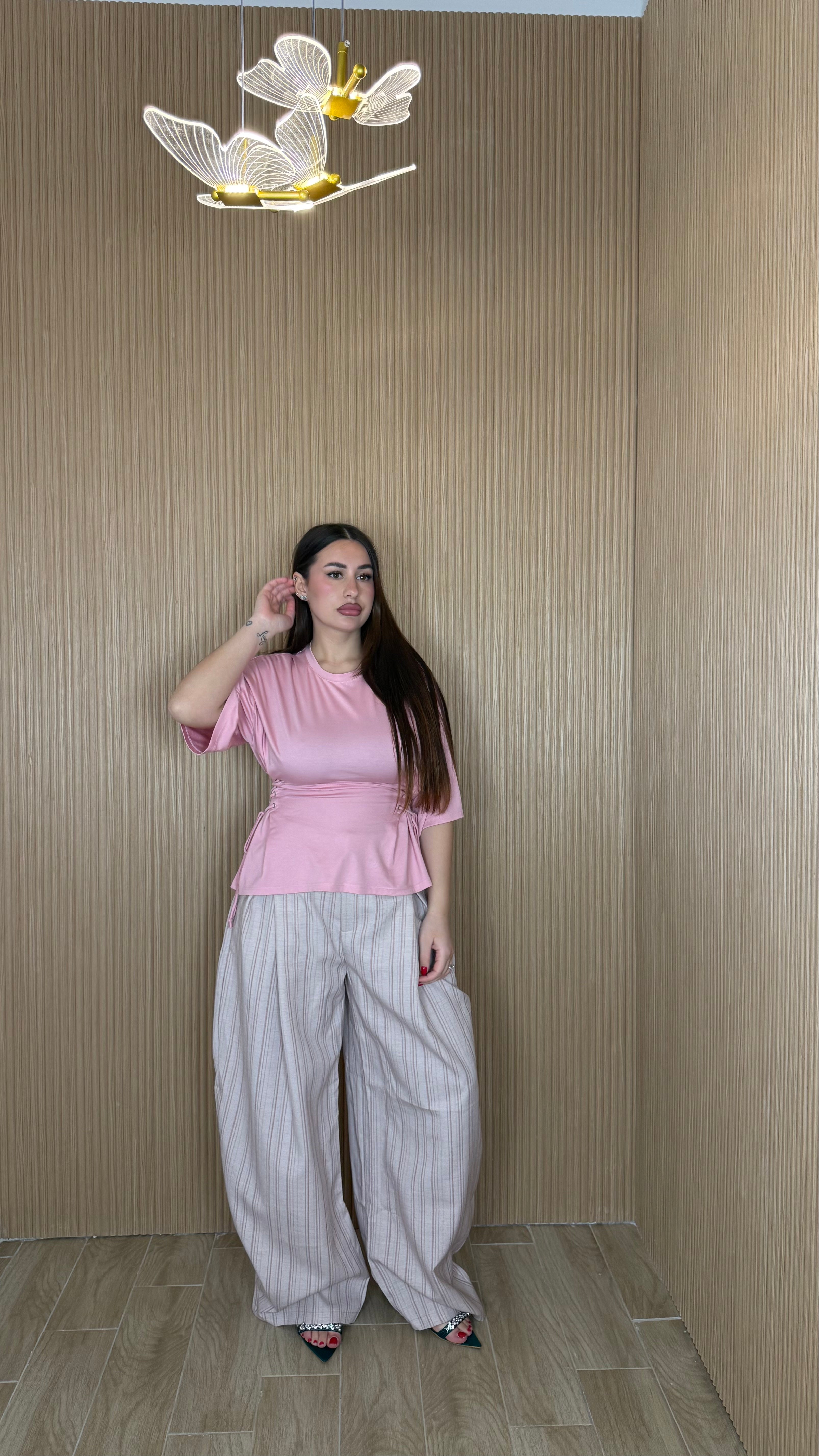 T-shirt laccetti by Lumina